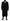 Black 100% Silk Robe Coat Wrap  Jacket