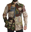 Multicolor Button Down Patchwork Shirt
