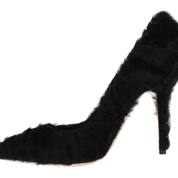 Elegant Pumps in Luxe Xiangao Fur Leather