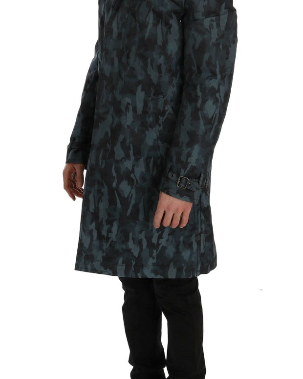 Blue Camouflage Trench Trench