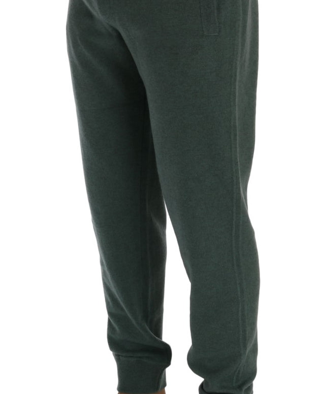Green Cashmere Training Pants