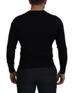 Black Wool Button Down Cardigan Sweater