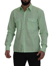 Mint Green Long Sleeves Button Down Shirt