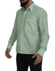 Mint Green Long Sleeves Button Down Shirt