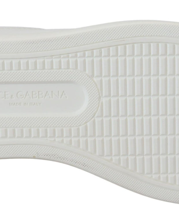 White Pink Leather Low Top Sneakers Shoes
