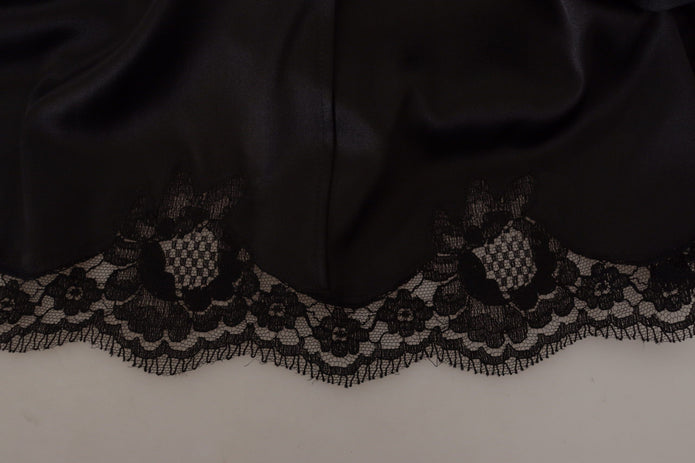 Black Leopard A-line Knee Length Dress