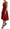 Red A-line Pleated Satin Silk Dress