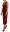 Red Sweetheart Neck Bodycon Midi Dress
