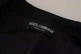 Black Slim Fit Long Sleeves Snap Jacket