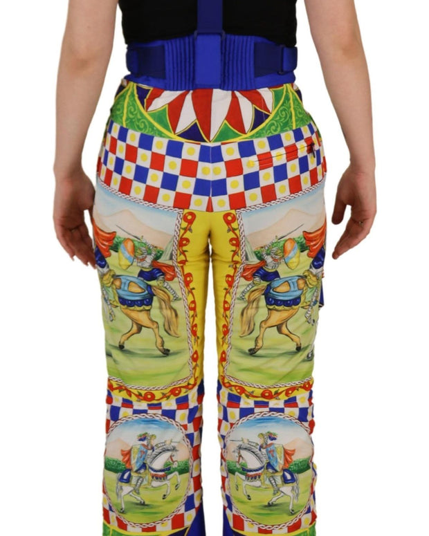 Multicolor Printed Snow Trouser Pants