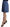 Blue Embellished Pleated Mini Skirt Wool