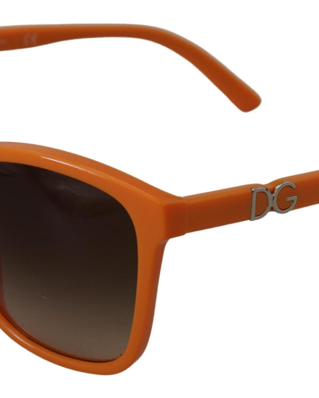 Orange Acetate Frame Round Shades DG4170PM Sunglasses
