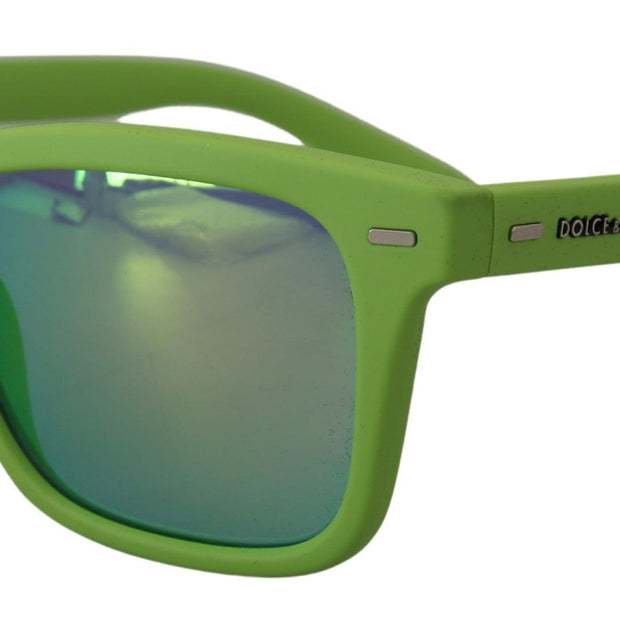 Acid Green Chic Full Rim Sunglasses