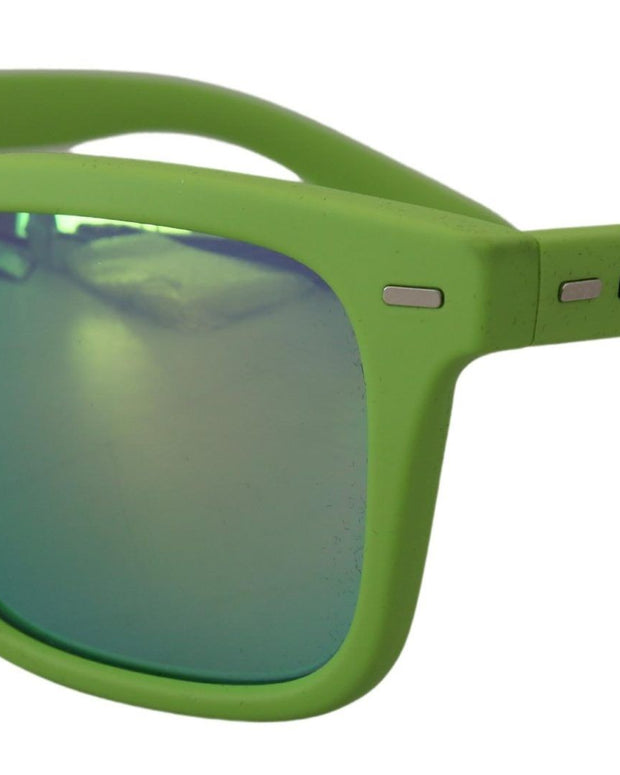 Green Rubber Full Rim Frame Shades DG6095 Acid Sunglasses