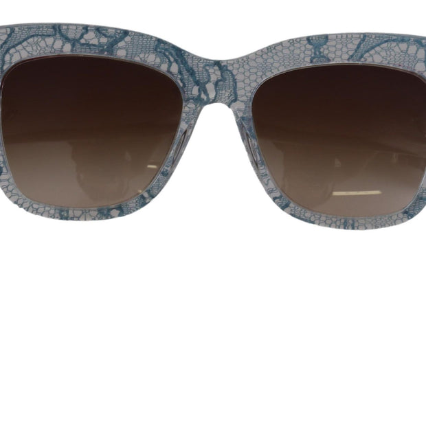 Elegant Lace-Trimmed Gradient Sunglasses