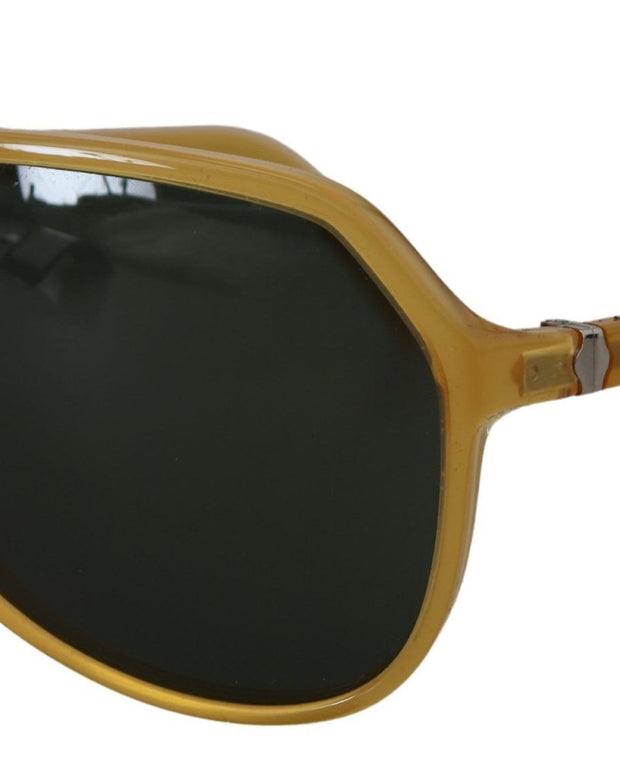 Yellow Acetate Black Lens Aviator DG4196 Sunglasses