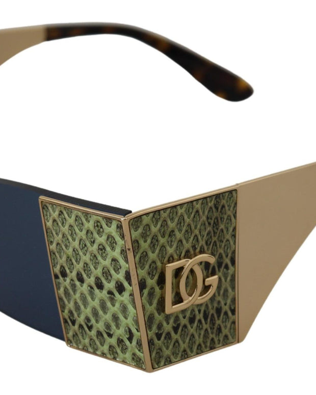 Gold Metal Rectangle Shades DG2263 Sunglasses