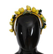 Yellow Lemons Sicily Crystal Diadem Tiara Headband