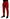 Red Cotton Slim Fit Trousers Chinos Pants