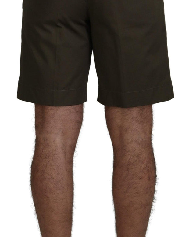 Green Chinos Cotton Casual Shorts