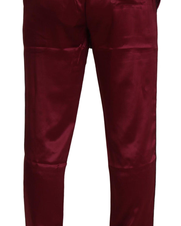 Bordeaux Silk DG Sleep Lounge Pants