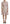 Pink Jaquard 3/4 Sleeve Sheath Midi Dress