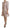 Pink Jaquard 3/4 Sleeve Sheath Midi Dress