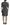 Black Gray Jacquard Sheath Bodycon Dress