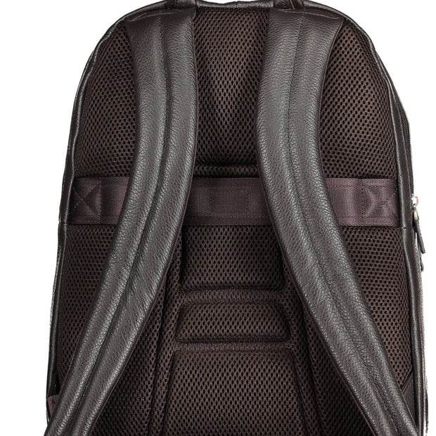 Brown Leather Men Backpack