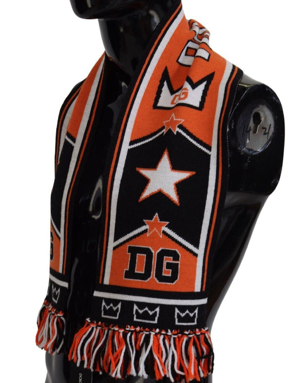 Multicolor DG Logo Printed Men Neck Wrap Shawl Scarf