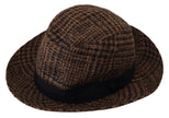 Elegant Brown Fedora Hat - Winter Chic Accessory