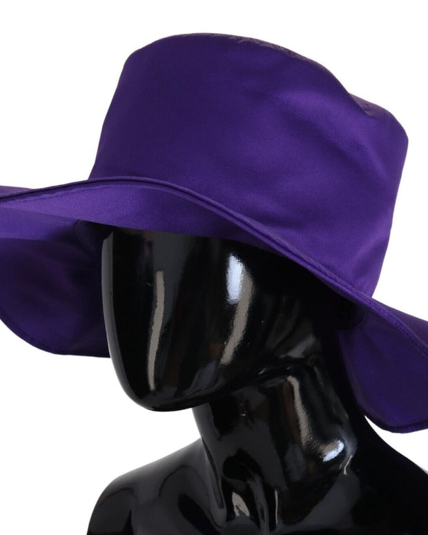 Elegant Purple Silk Top Hat