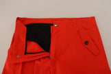 Red Cargo Men Trousers Cotton Pants
