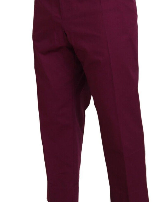 Magenta Cotton DG Logo Pocket Trouser Pants