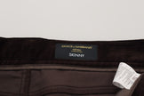 Brown Corduroy Men Casual Trouser Pants