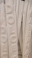 White Sport Logo Cotton Sweatpants Trousers Pants