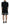Black Lace Trim Half Sleeves A-line Dress