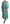Blue Sequined Pleated Aline Midi Nylon Dress
