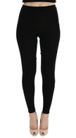 Black Slim Fit Women Cashmere Pants