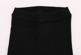 Black Slim Fit Women Cashmere Pants