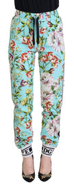 Multicolor Floral Sweatpants Pants
