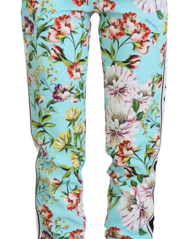 Multicolor Floral Sweatpants Pants