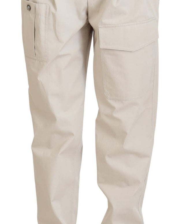 Beige High Waist Women Pants