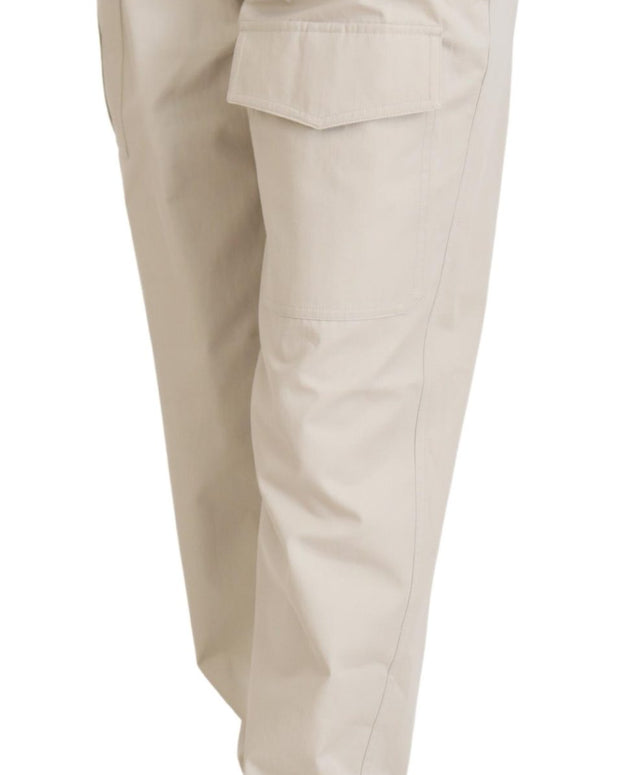 Beige High Waist Women Pants