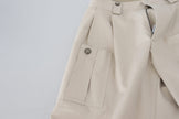 Beige High Waist Women Pants