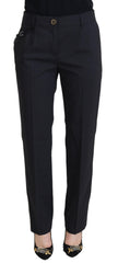 Grey Women Formal Tapered Pants