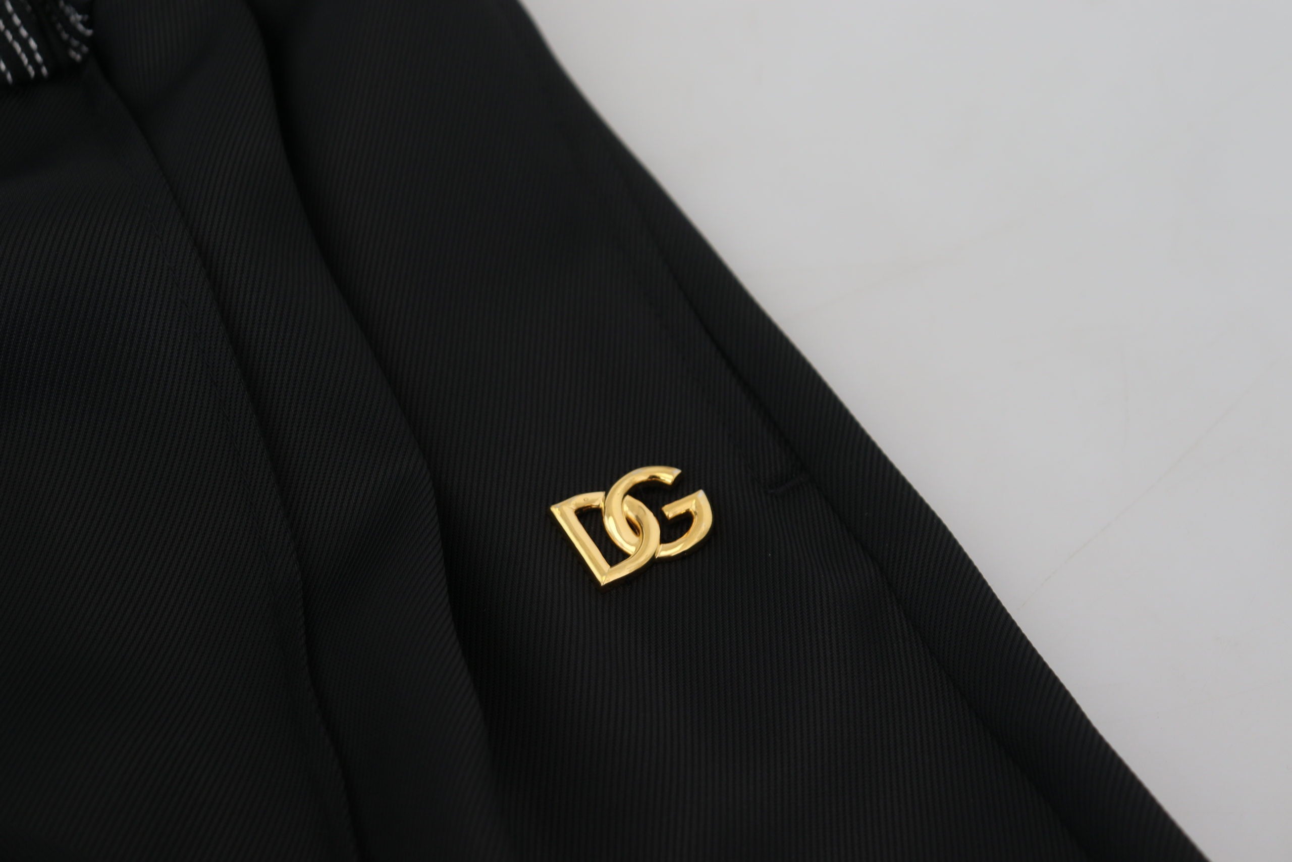 Black Straight Fit Cotton Pants