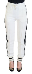 White DG Logo Sweatpants Pants