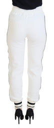 White DG Logo Sweatpants Pants