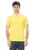 Yellow Cotton Men Polo